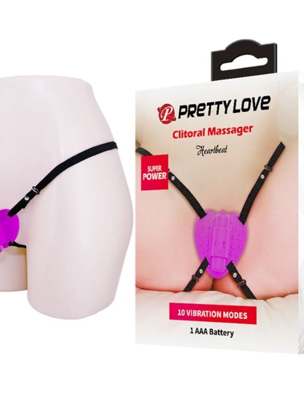 Pretty Love - Heartbeat kliitorimassaažiseade 10 vibratsioonirežiimiga lilla