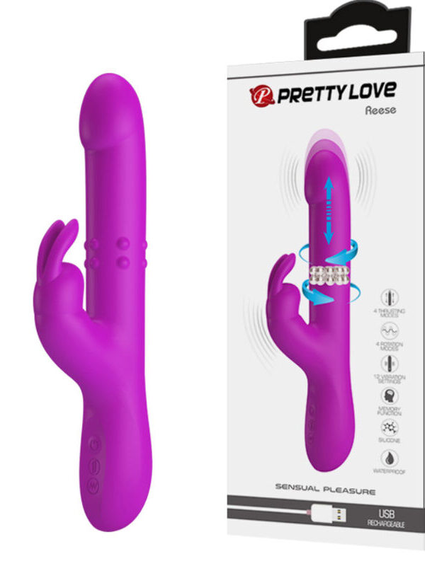 Pretty Love - Reese massaažiseade lilla pöörlemisfunktsiooniga