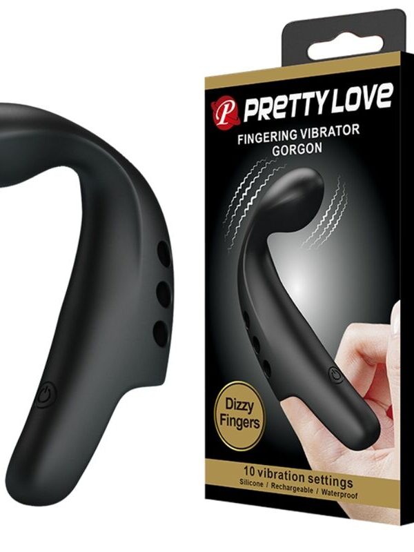 Pretty Love - Must Gorgon massaažiseade sõrmik