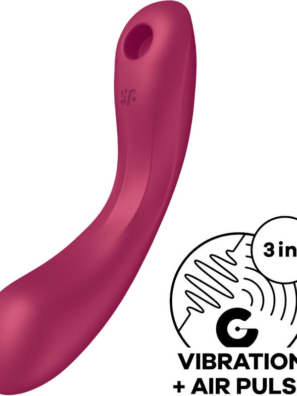 Satisfyer - Curvy Trinity 1 õhupulsi vibratsioon punane
