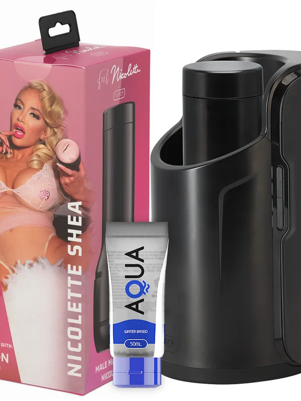 Kiiroo - Keon + Feel Nicolette Shea stroker + Aqua Quality libesti 50 ml