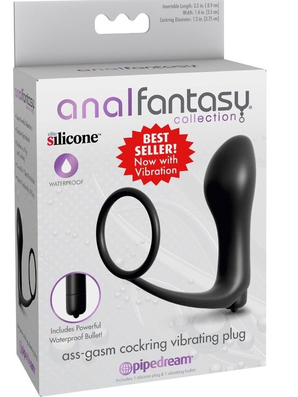 Anal Fantasy Elite Collection - Ass-Gasm peeniserõngas anaalmassaažiseadmega