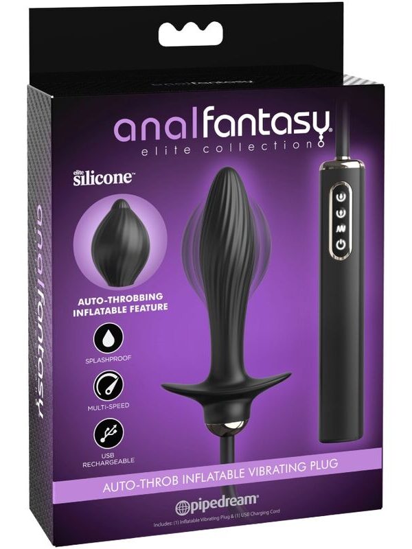 Anal Fantasy Elite Collection - Täispuhutav anaalpunn automaatse pulseeriva massaažiga