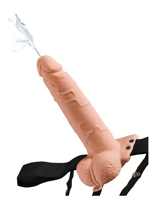 Fetish Fantasy Series - Reguleeritavad rakmed realistliku peenise ja purskavate munanditega 19 cm