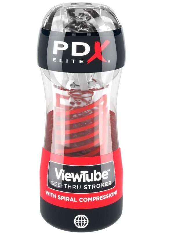 PDX Elite - Stroker ViewTube 2 spiraalse survega läbipaistev