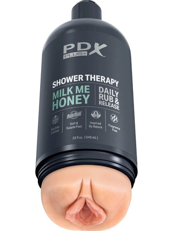 PDX Plus - Stroker masturbaator diskreetse Milk Me Honey šampoonipudeli kujundusega