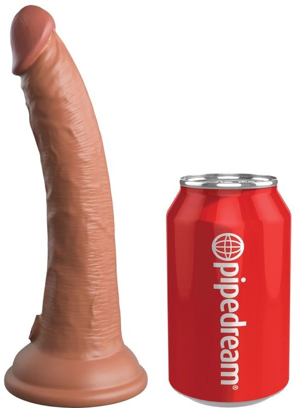 King Cock - Elite realistlik silikoonist dildo 17.8 cm caramel