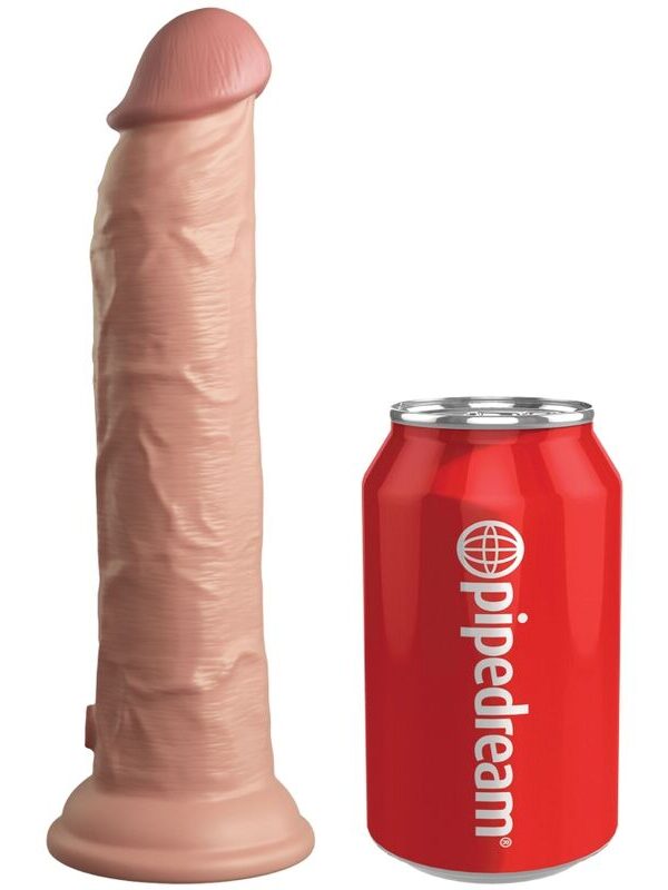 King Cock - Elite realistlik silikoonist massaažidildo puldiga 23 cm