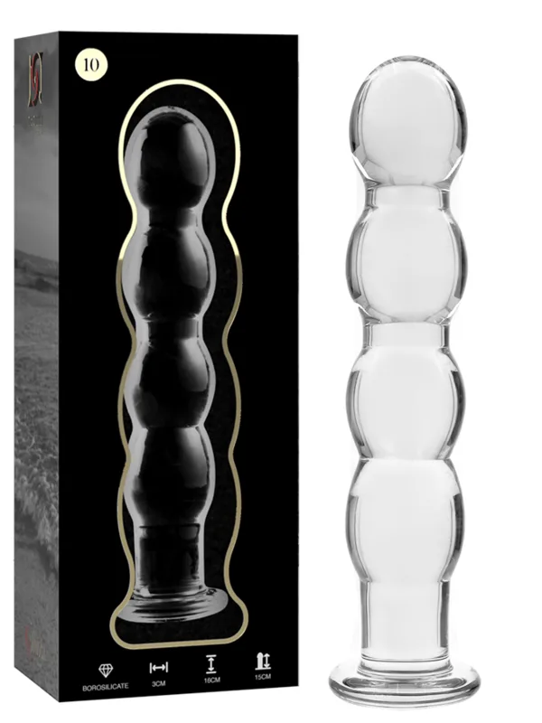 Nebula Series by Ibiza - Mudel 10 borosilikaatklaasist dildo läbipaistev 16.5 cm Ø 3.5 cm