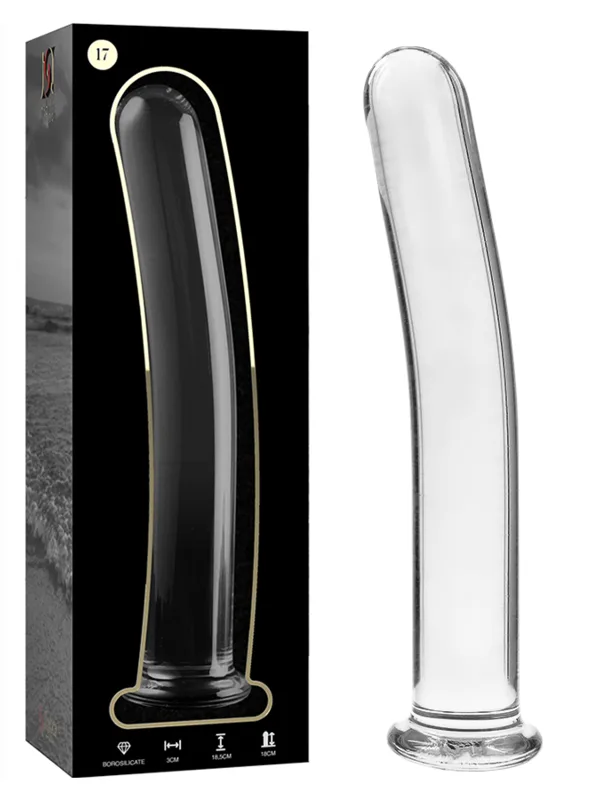 Nebula Series by Ibiza - Mudel 17 borosilikaatklaasist dildo läbipaistev 18.5 cm Ø 3 cm