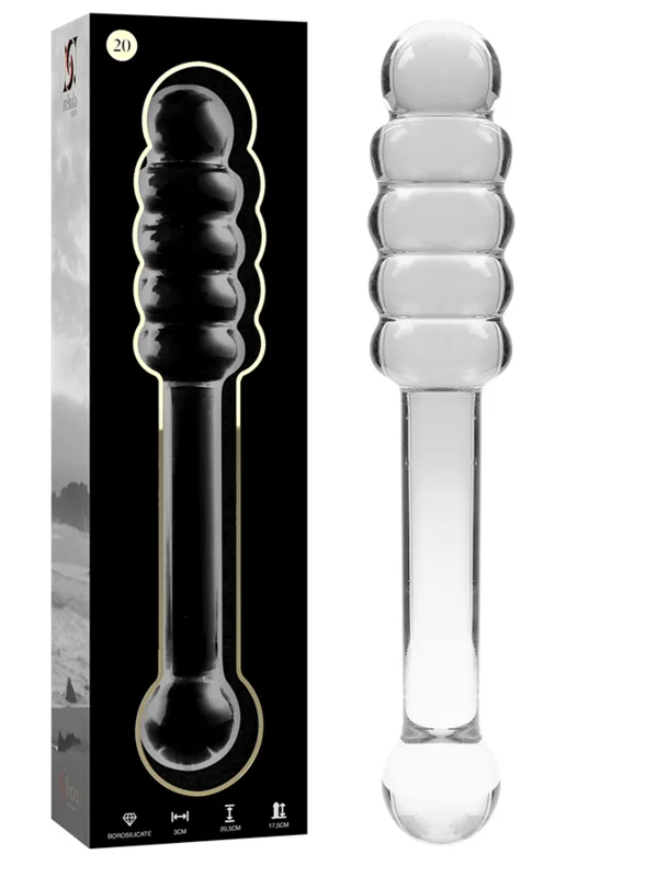 Nebula Series by Ibiza - Mudel 20 borosilikaatklaasist dildo läbipaistev 20.5 cm Ø 3 cm