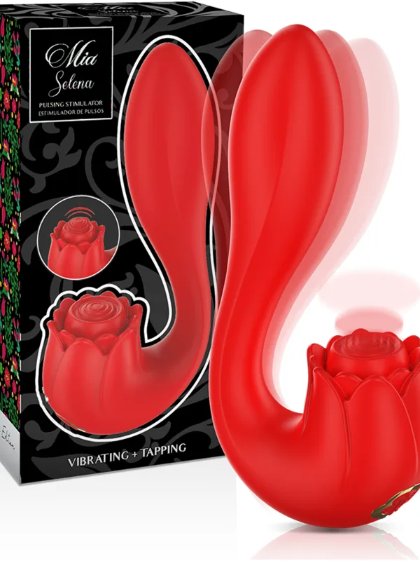 Mia - Selena stimulaator vibratsiooni ja tapping-funktsiooniga punane