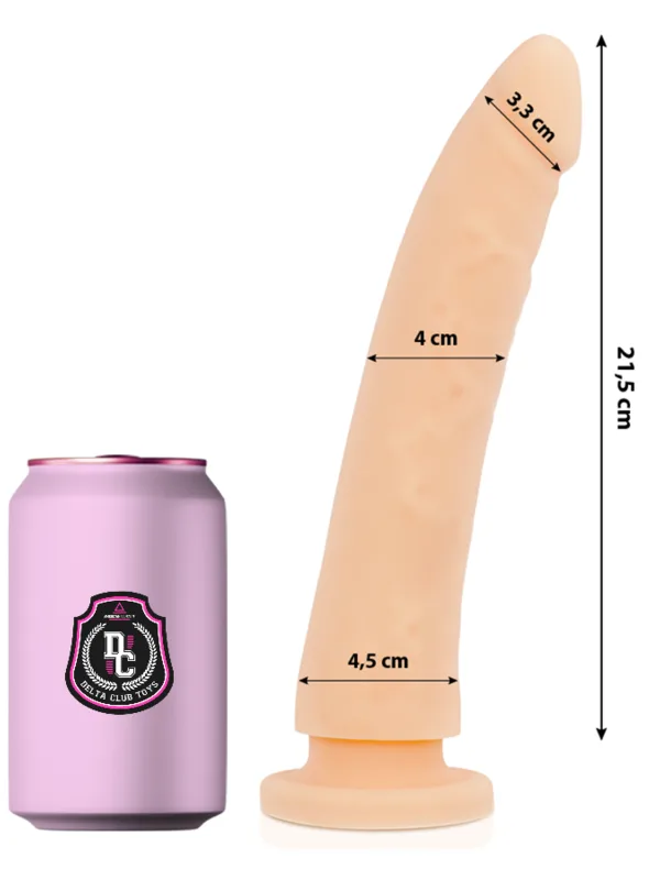 Delta Club - Naturaalne meditsiinilisest silikoonist dildo 23 cm Ø 4.5 cm