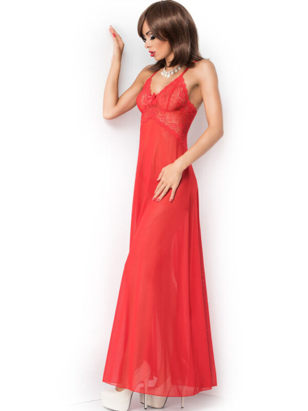 Chilirose - CR 3883 pikk babydoll punane S/M