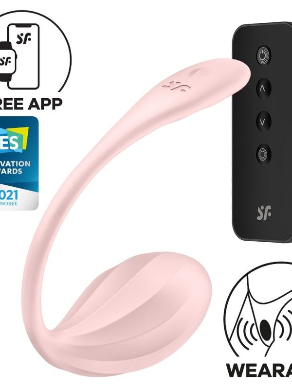 Satisfyer - Ribbed Petal G-punkti puldiga stimulaator roosa tasuta äpiga