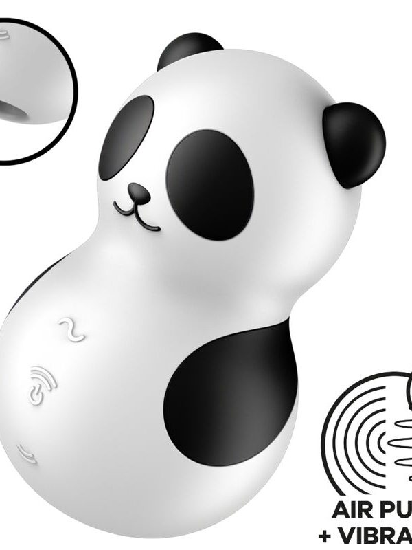 Satisfyer - Pocket Panda stimulaator ja massaažiseade must-valge