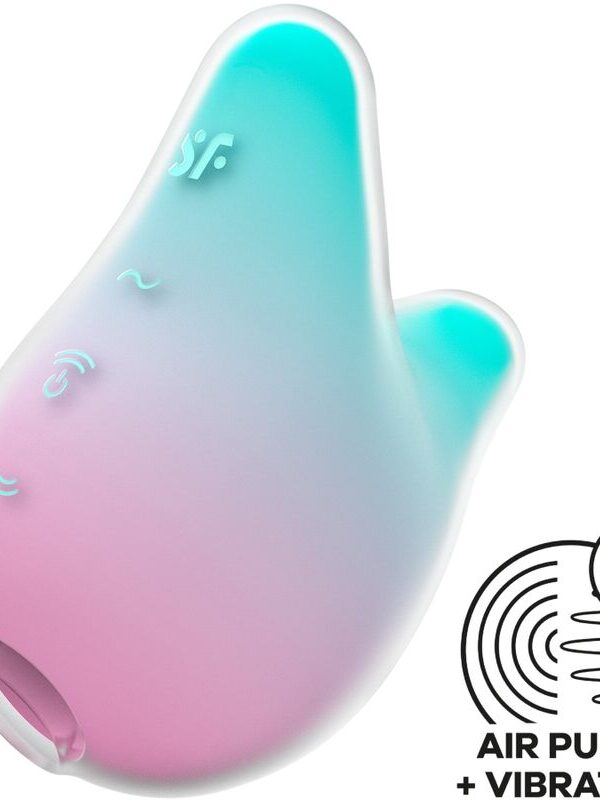 Satisfyer - Mermaid Vibes stimulaator ja massaažiseade mündiroheline-roosa