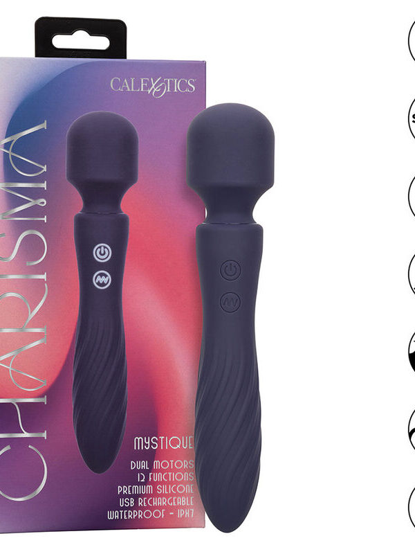 CalExotics - Charisma Mystique kahe mootoriga massaažiseade 12 funktsiooniga 20,5 cm lilla