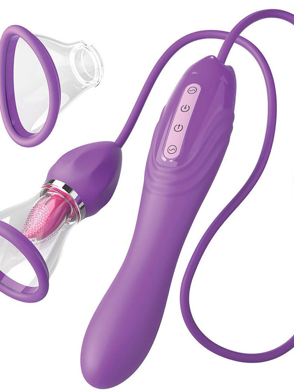 Fantasy For Her - Ultimate Pleasure Max vaakumstimulaator stimuleeriva keelega lilla