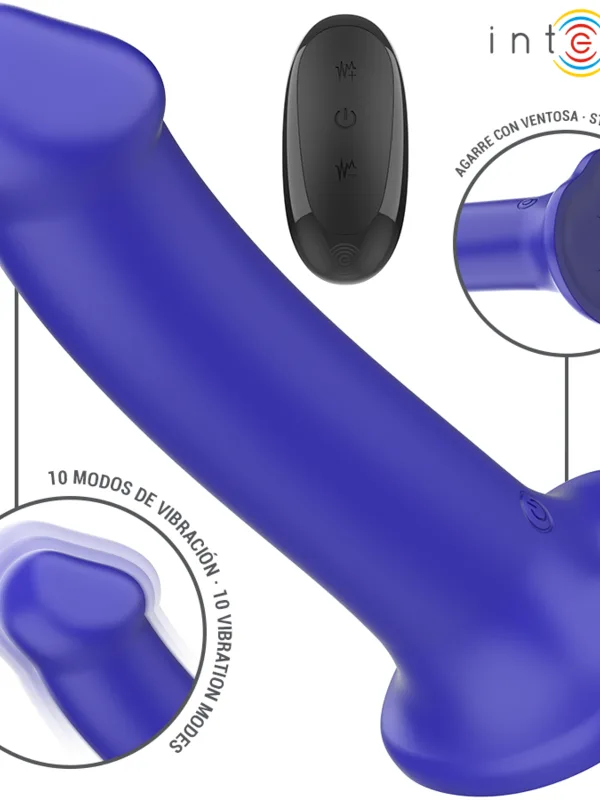 Intense - Victoria massaažiseade iminapaga 10 vibratsiooniga tumesinine puldiga