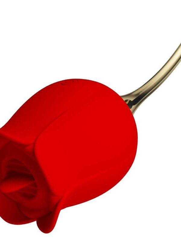 Pretty Love - Rose Lover roosikujuline kliitori stimulaator 12 vibratsiooniga punane