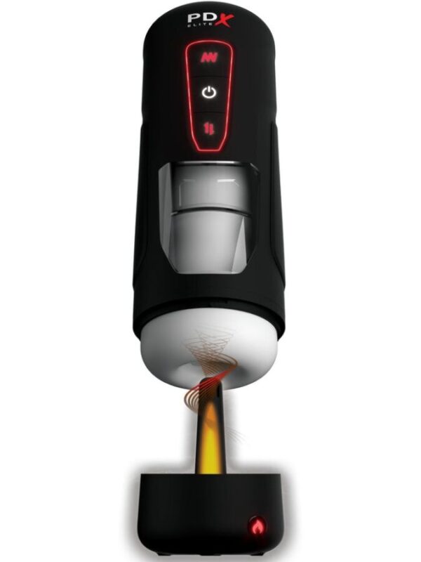PDX Elite - Milk Me Hotter automaatne masturbaator liikuva funktsiooni, soojenduse ja vibratsiooniga