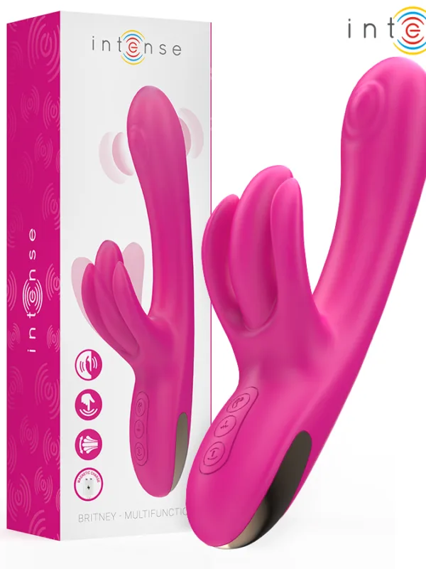 Intense - Britney multifunktsionaalne rabbit-massaažiseade 23 cm roosa