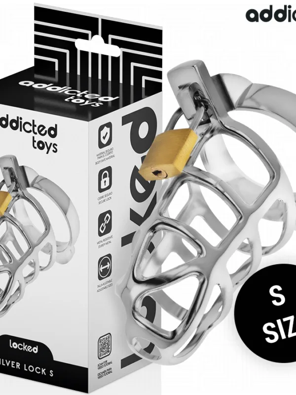Addicted toys Locked - Silver Lock metallist peenisepuur suurus S