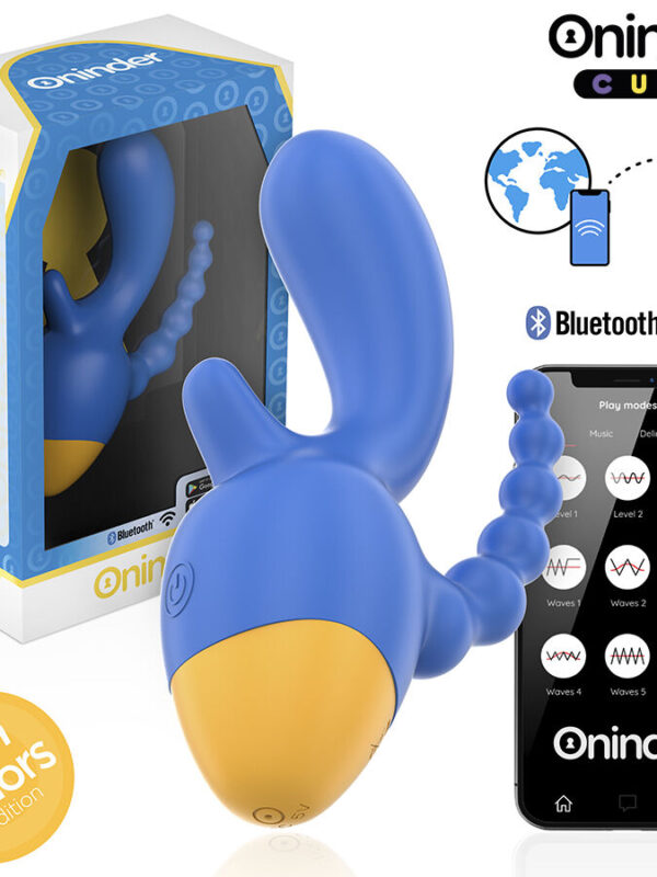 Oninder Cute - Love 3 Some triple-massaažiseade tasuta ülemaailmse äpiga