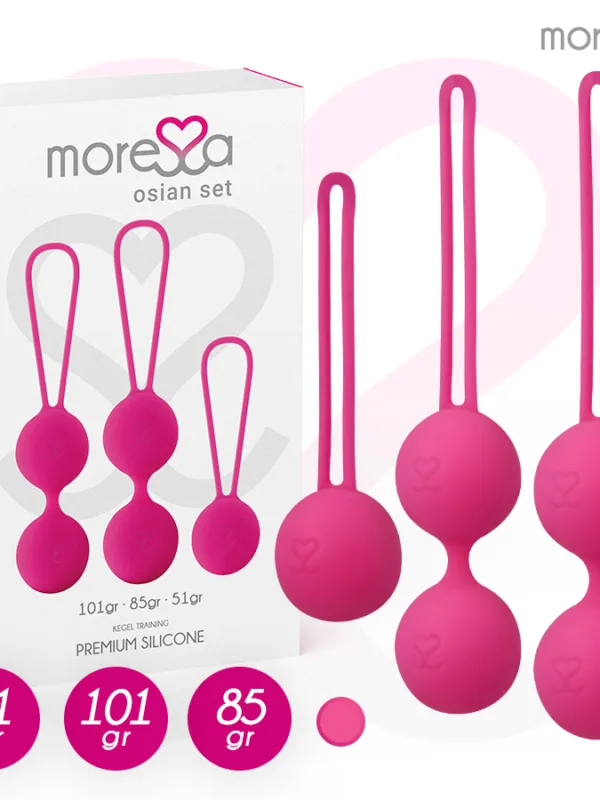 Moressa - Osian komplekt premium silikoon roosa (Osian One - 51 g | Osian Two - 101 g | Osian Three - 85 g)