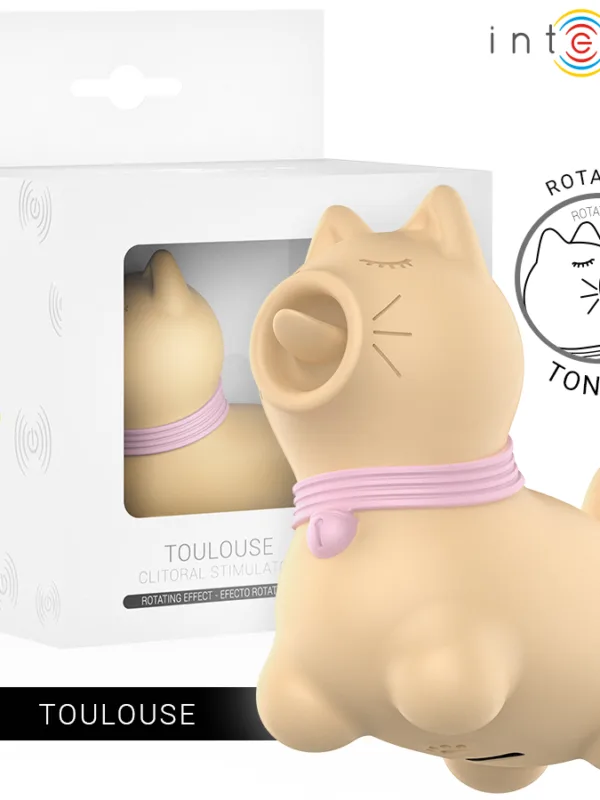 Intense - Toulouse stimulaator 360º pöörleva keelega kollane