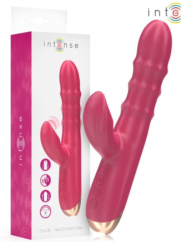 Intense - Chloe multifunktsionaalne massaažiseade 3-in-1 punane