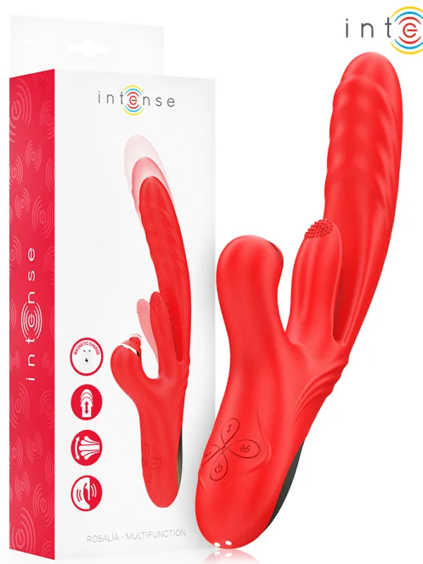 Intense - Rosalia multifunktsionaalne massaažiseade 3-in-1 punane