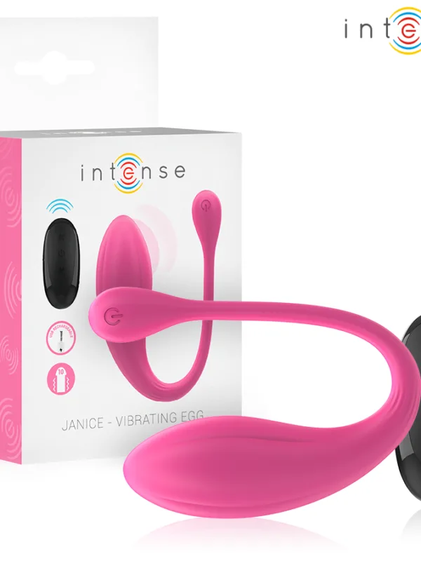 Intense - Janice U-kujuline topeltstimulatsiooniga massaažiseade 10 vibratsioonirežiimiga roosa puldiga