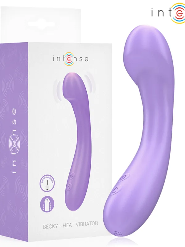 Intense - Becky massaažiseade 19 cm soojendatav 7 vibratsiooniga lilla
