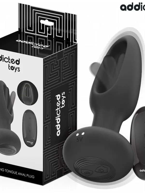 Addicted toys - Anaalplugi vibreeriva keelega ja puldiga