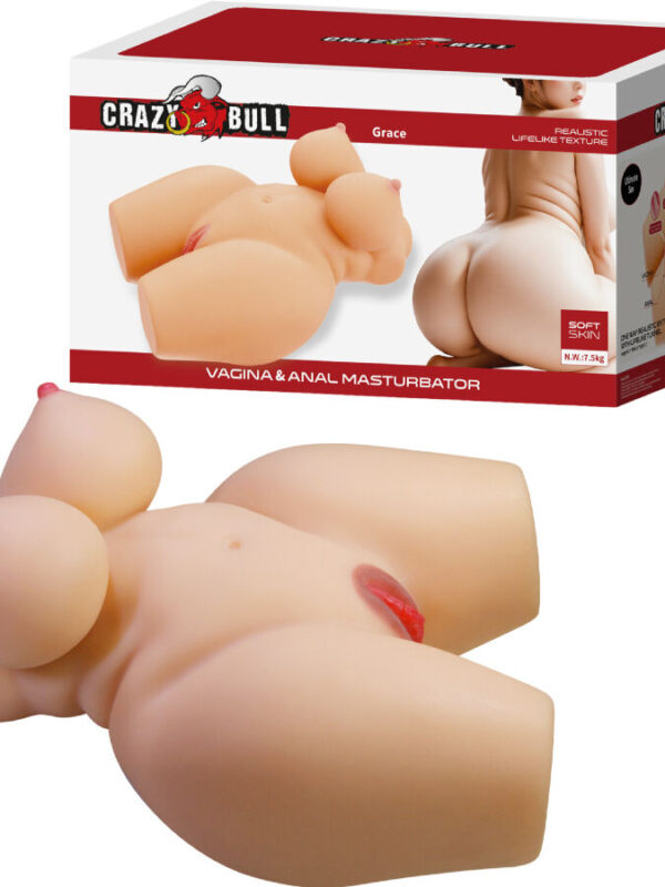 Crazy Bull - Grace realistlik naisetorso tupe ja pärakuga 7,5 kg