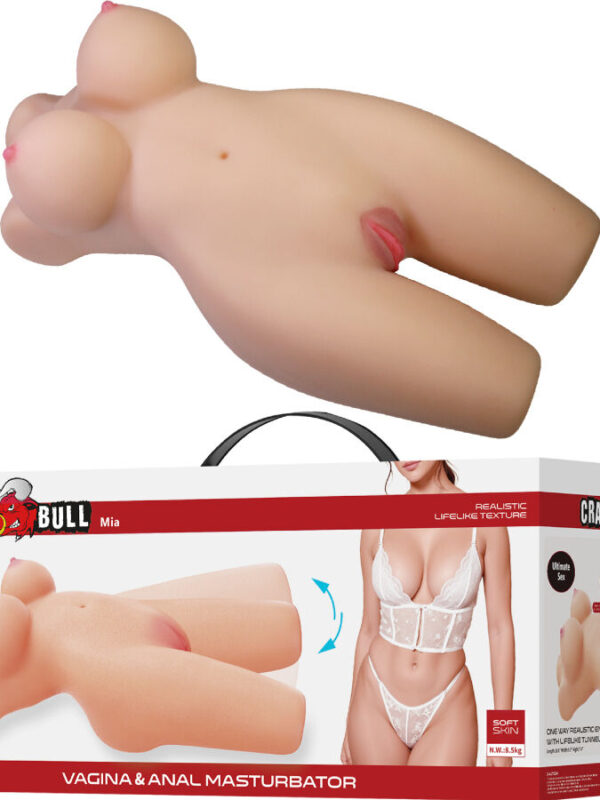 Crazy Bull - Mia realistlik naisetorso tupe ja pärakuga 8,5 kg