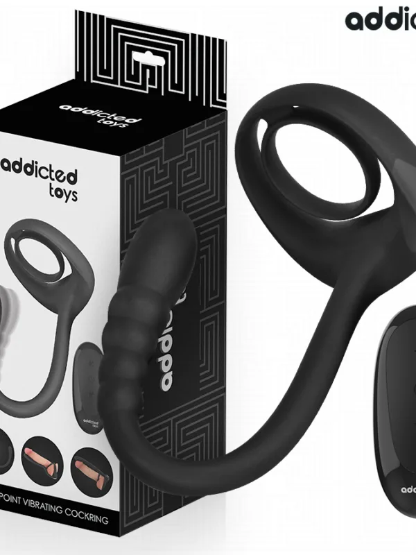 Addicted toys - P-Spot vibreeriv peeniserõngas puldiga