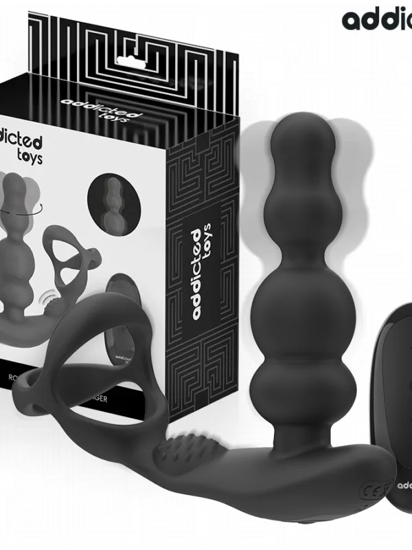 Addicted toys - Pöörlev eesnäärmemassaažiseade puldiga
