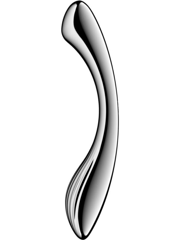 Satisfyer - Pure Gravity 1 roostevabast terasest kahepoolne dildo