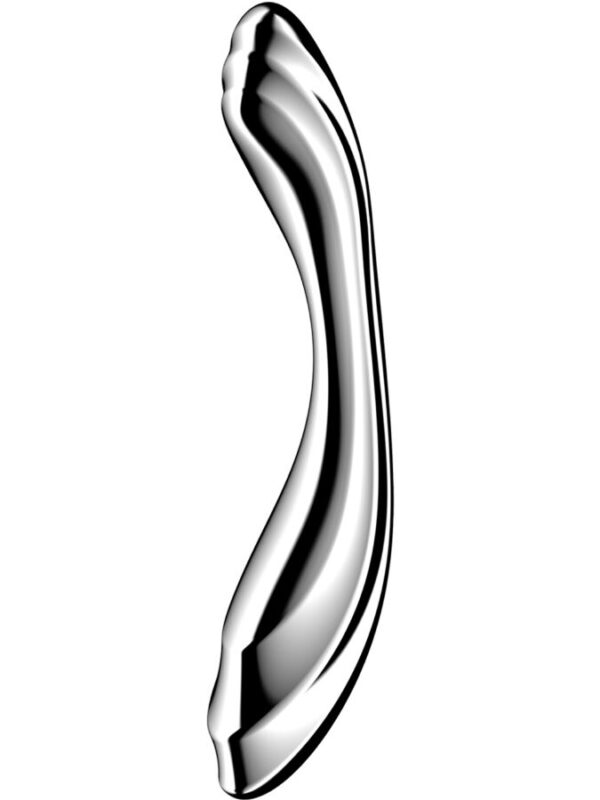 Satisfyer - Pure Gravity 2 roostevabast terasest kahepoolne dildo