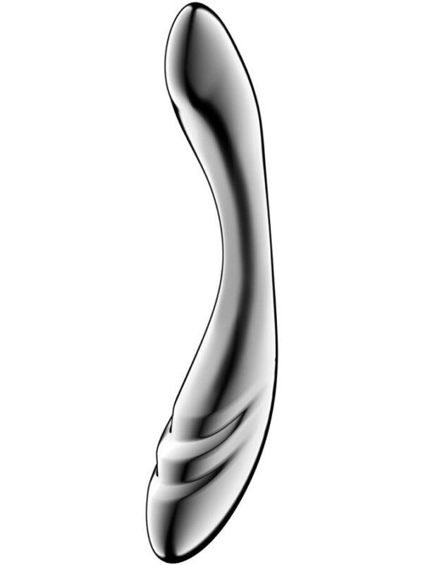Satisfyer - Pure Gravity 3 roostevabast terasest kahepoolne dildo