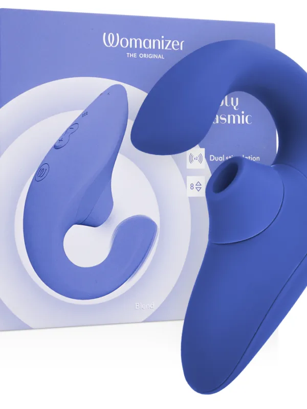 Womanizer - Blend Rabbit massaažiseade ja stimulaator erk sinine