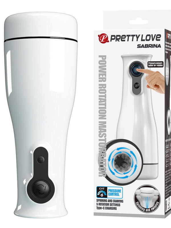 Pretty Love - Sabrina pöörlev ja kiikuv meeste masturbaator