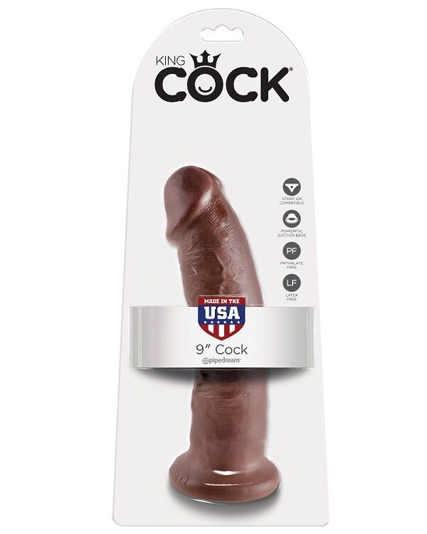 King Cock - 9" dildo pruun 22.9 cm