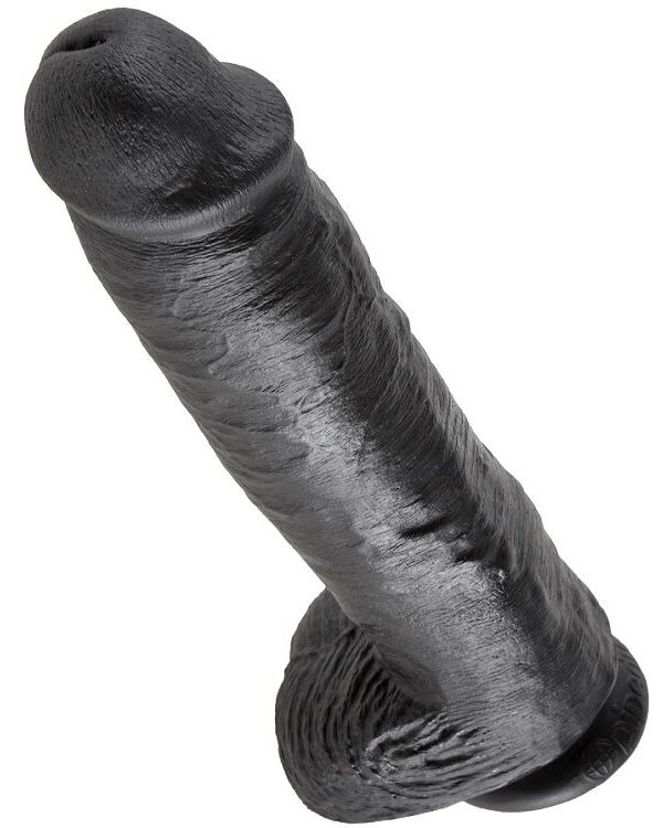 King Cock - 11" dildo munanditega must 28 cm