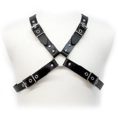 Leather Body - Mustad pandlaga rakmed meestele