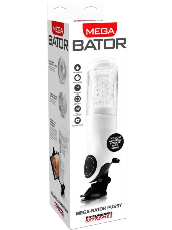 Extreme Toyz - PDX Mega Bator USB meeste tupe masturbaator valge