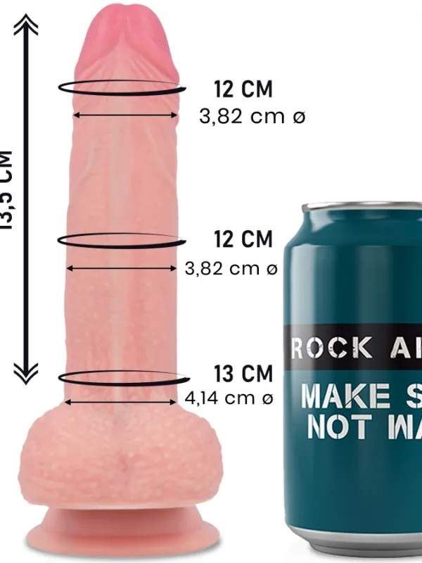 RockArmy - Liquid Silicone Premium Mustang realistlik dildo 18 cm Ø 4.14 cm